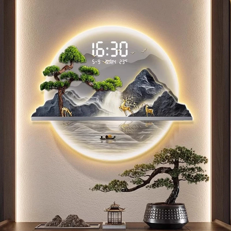 Luxury Lifestyle Homes - Çin Tarzı Tasarım Duvar Saatleri Modern