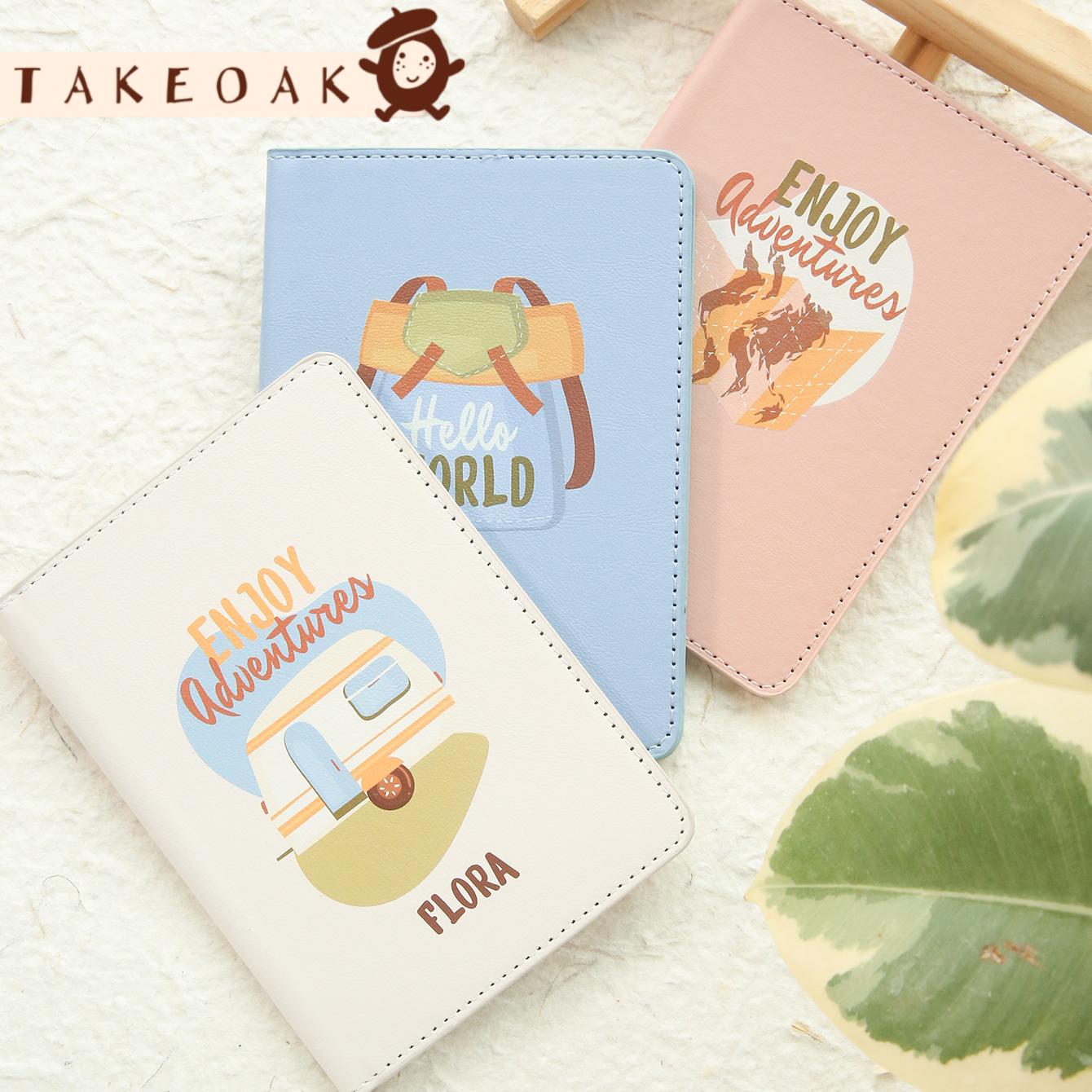 Leather Passport Cover - Kişiye Özel İsimli Pasaport Kılıfı PU