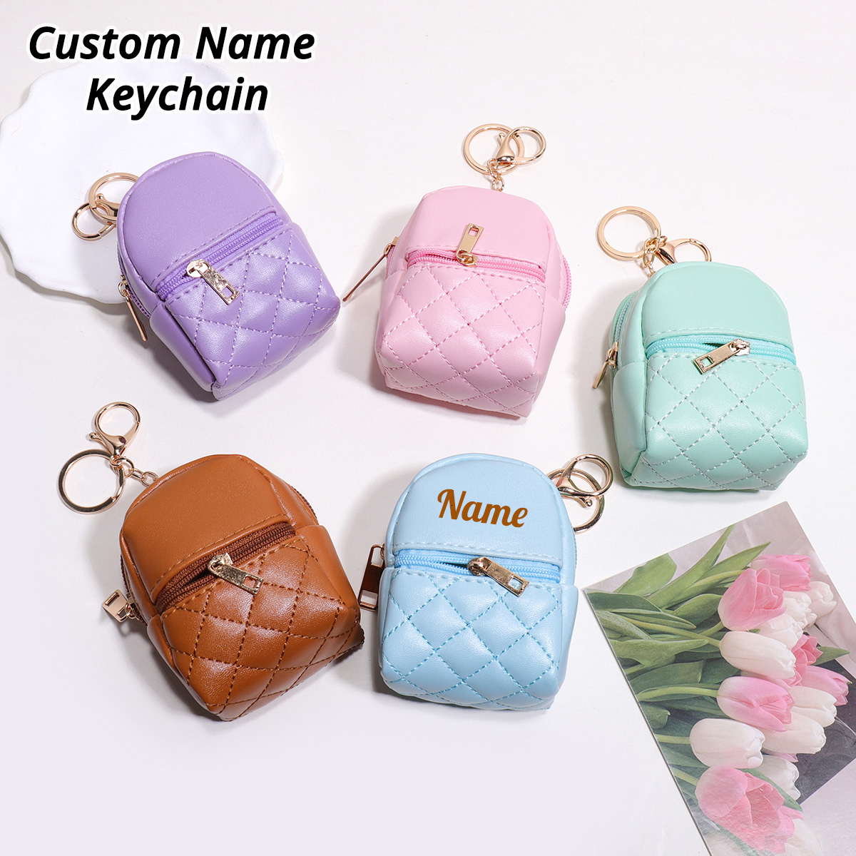 Personalized Engraved Gift - Mini Özel İsimli Anahtarlık Bozuk Para