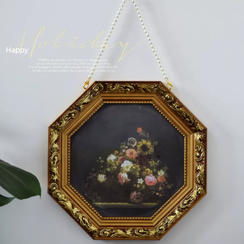 Luxury Lifestyle Niche - Sekizgen Niş Retro Dekoratif Tablo Işıklı