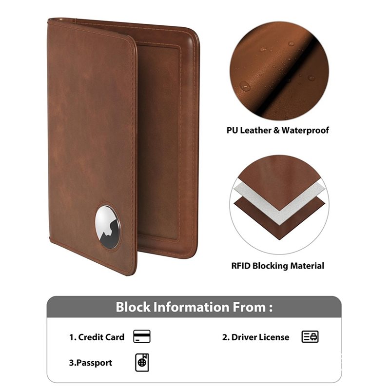 ABRT-Passport Holder, Airtag i - Leather Passport Cover incelemesi ve fiyatı