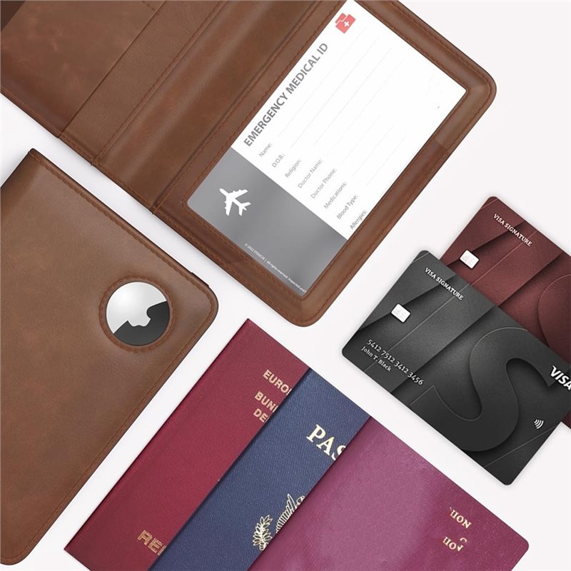 ABRT-Passport Holder, Airtag i - Leather Passport Cover incelemesi ve fiyatı