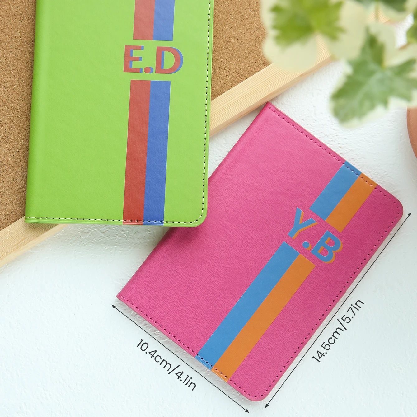 Özel Baş Harfler Klasik Çizgil - Leather Passport Cover incelemesi ve fiyatı