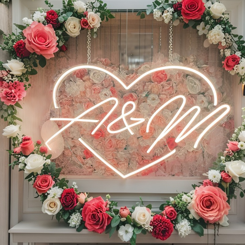 Özel Harfleri Kalp LED Neon Bu - Personalized Engraved Gift incelemesi ve fiyatı